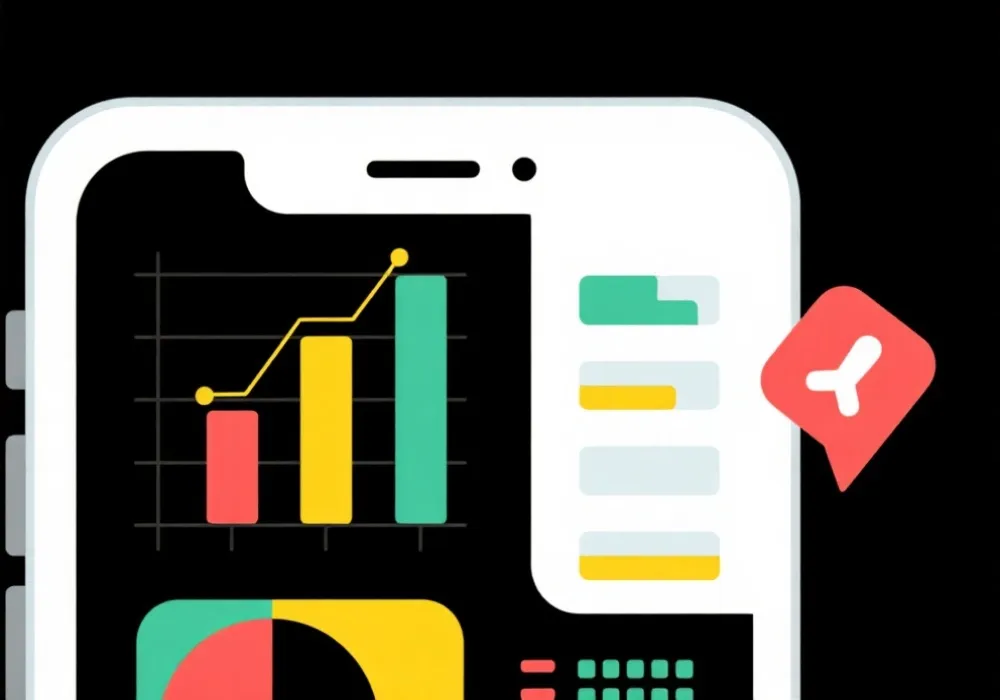 数据图表与通知示意